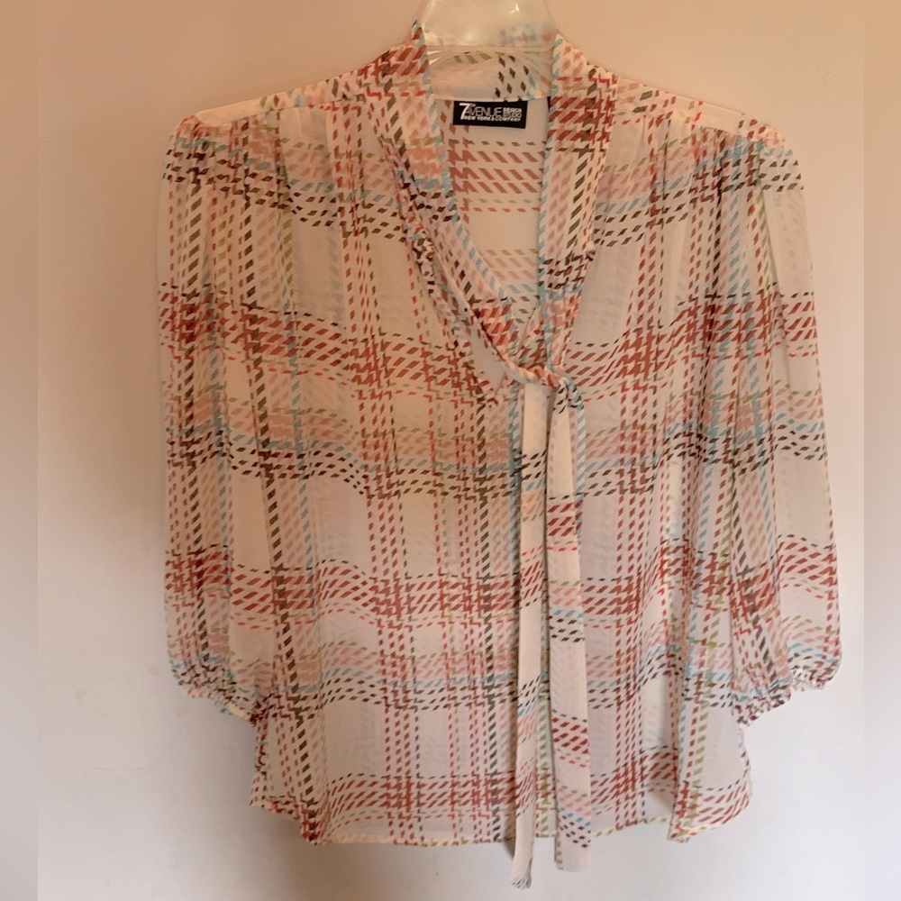 Nay. & Co. tie neck blouse